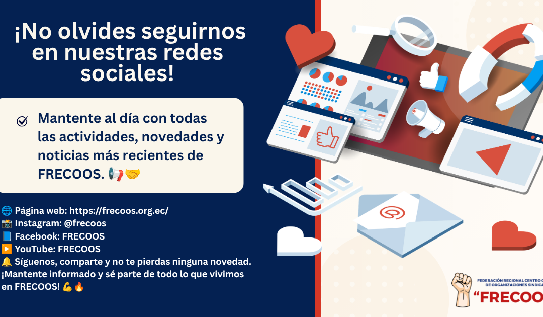 ¡Síguenos en nuestras redes sociales y mantente siempre informado!